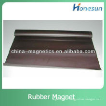 flexible brown magnetic rubber magnet sheet or roll with 0.2mm thickness